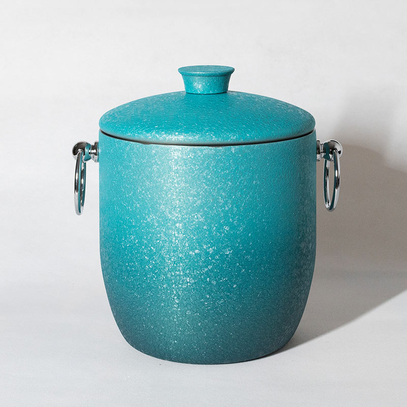 Peacock Blue Insulated Bucket With Lid