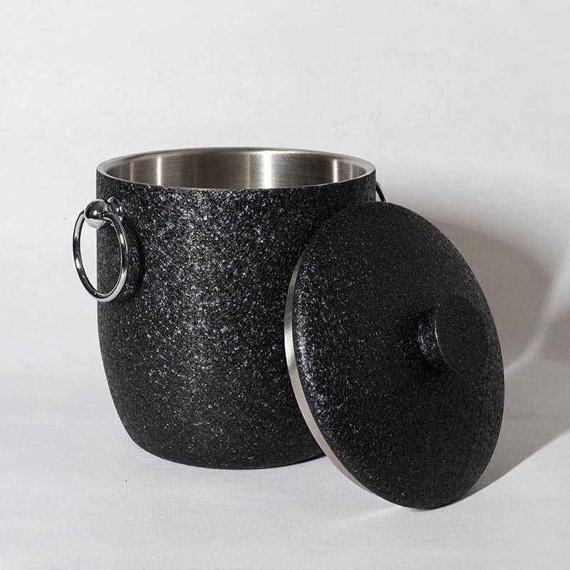 Black Ice Bucket for Outdoor Bar