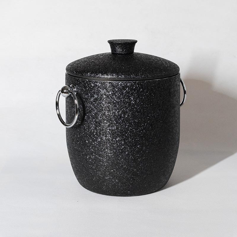 Black Ice Bucket for Outdoor Bar