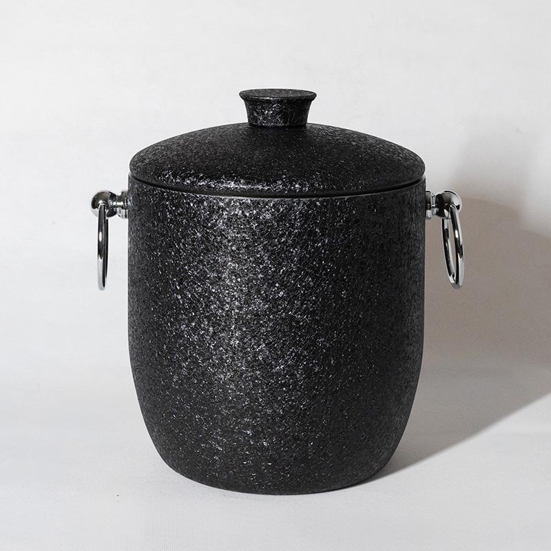 Black Ice Bucket for Outdoor Bar