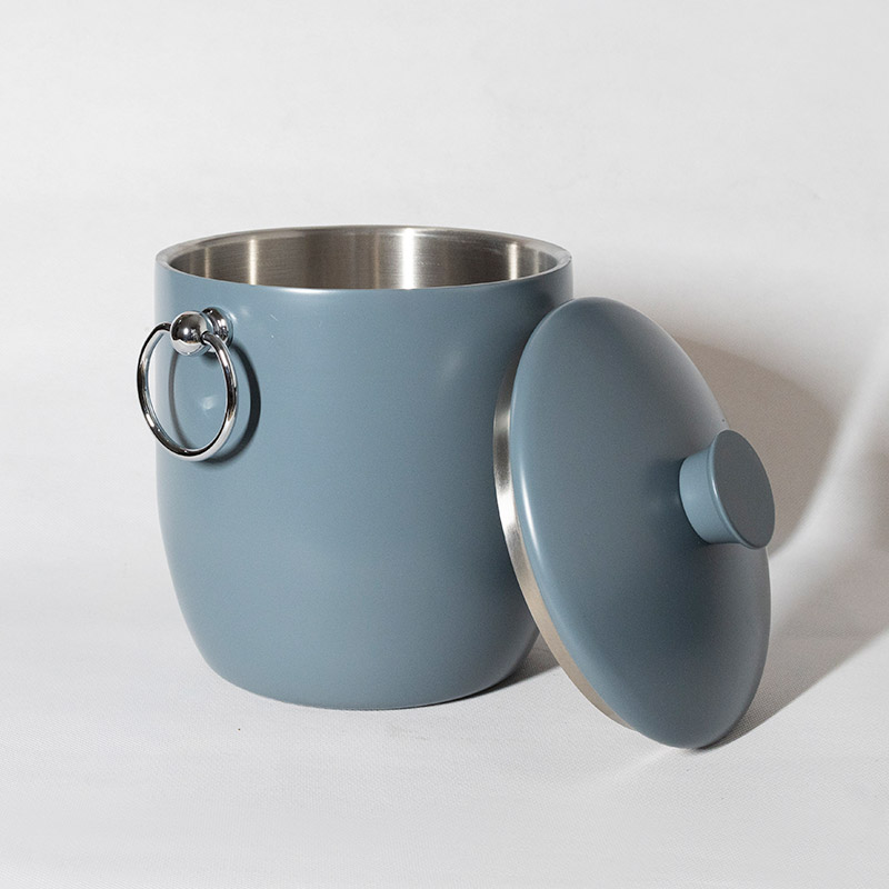 Blue Small Insulated Ice Bucket